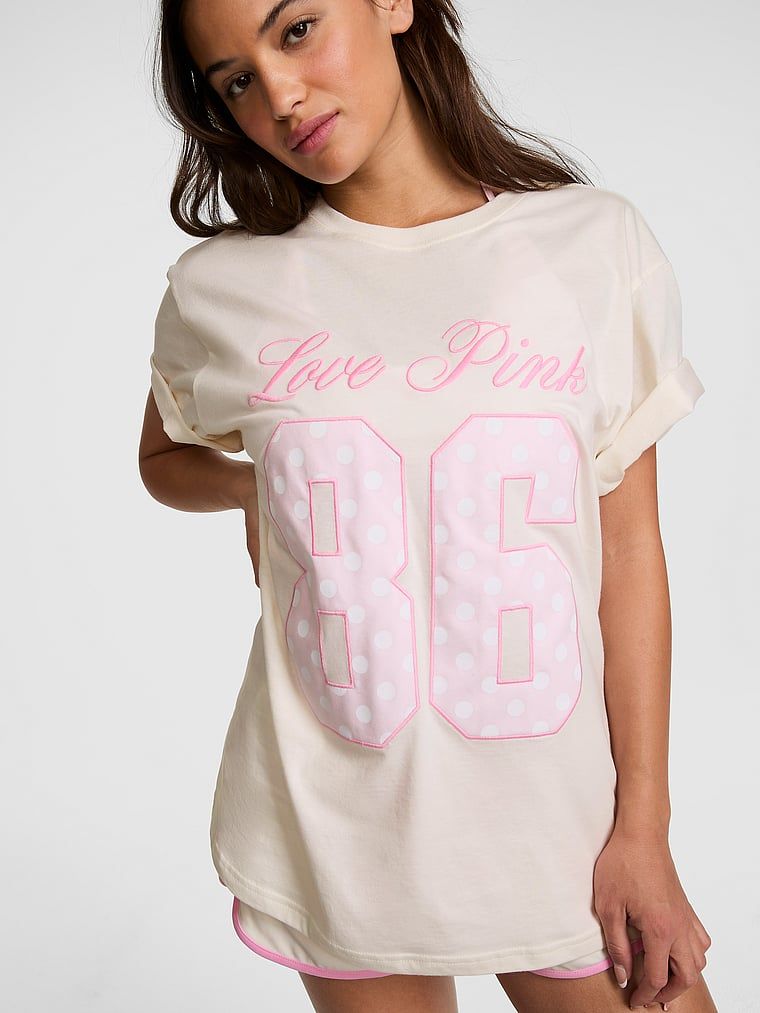 PINK Pamučna majica Campus Cotton