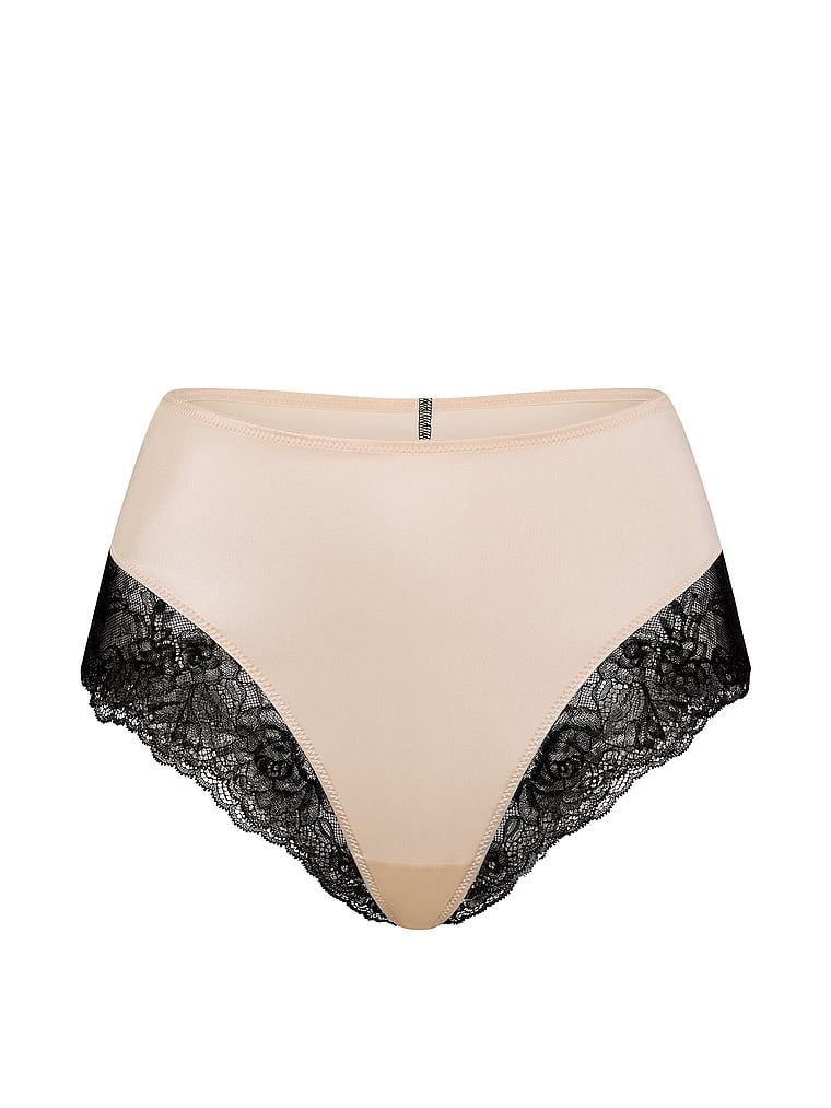 Gaćice s visokim strukom i čipkom Smooth Lace-Trim. Proizvod je bež boje i dolazi iz kolekcije Very Sexy.