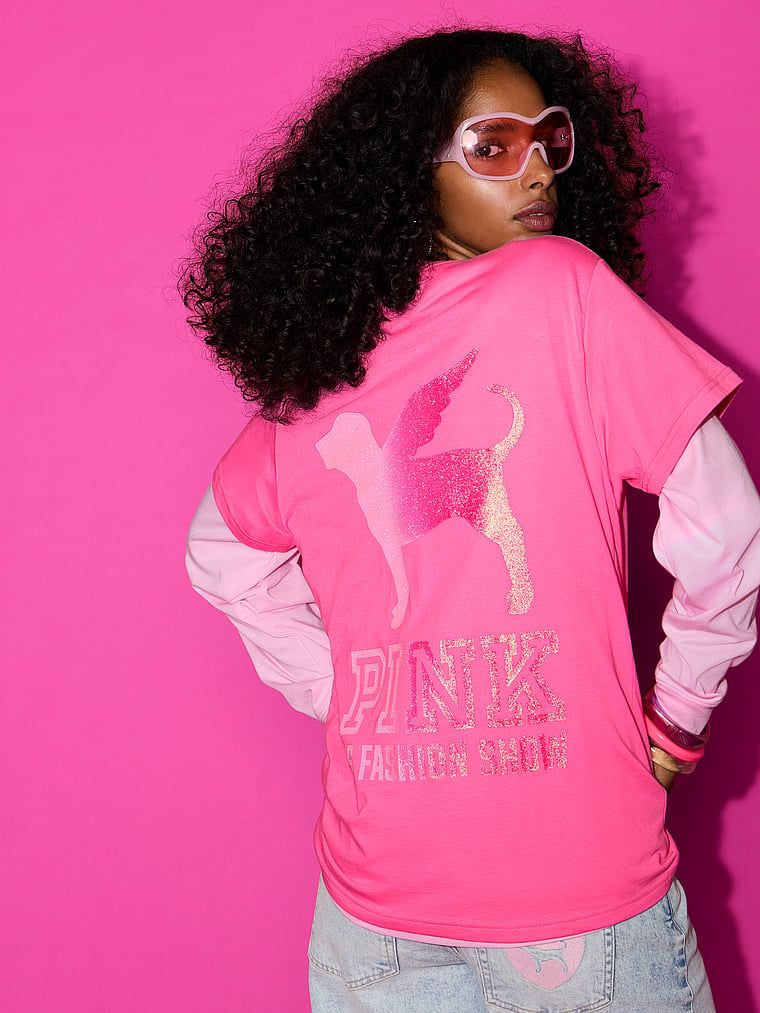 PINK Majica Campus Cotton kratkih rukava