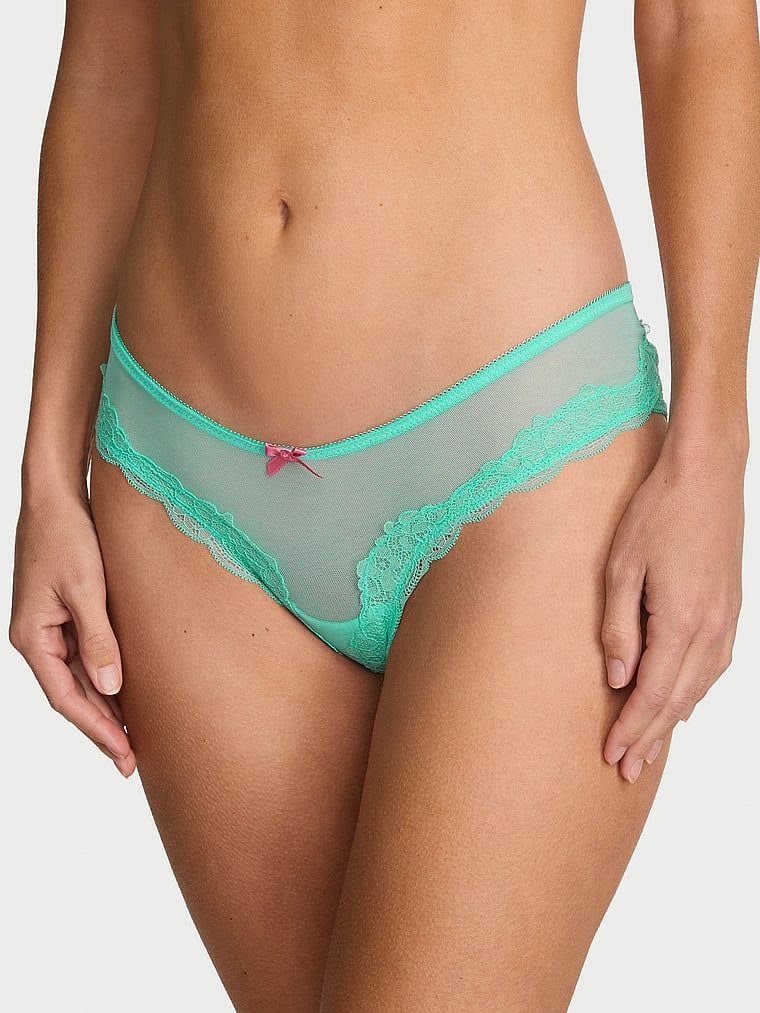 Victoria's Secret Tease mrežaste i čipkaste gaćice brazilskog kroja