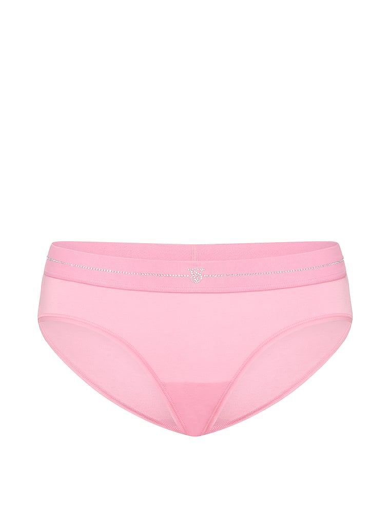 Shine Logo Hiphugger pamučne gaćice. Proizvod je ružičaste boje i dolazi iz Cotton kolekcije.