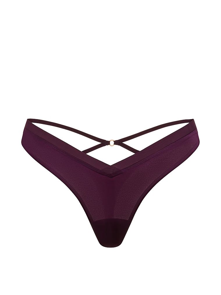 Tangice s naramenicama na stražnjoj strani Sheer Reveal. Proizvod je ljubičaste boje i dolazi iz kolekcije Very Sexy.