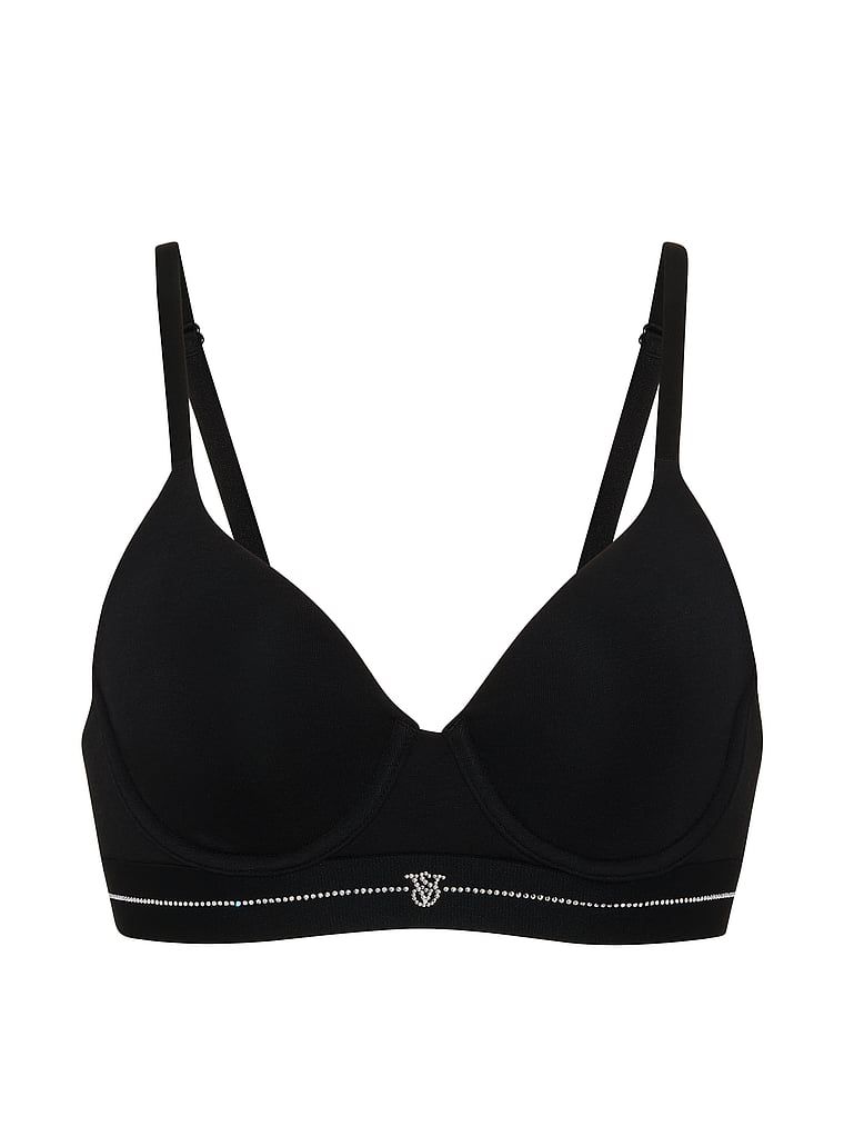 Perfect Shape Signature Shine push-up pamučni grudnjak. Proizvod je crn i dolazi iz kolekcije majica.