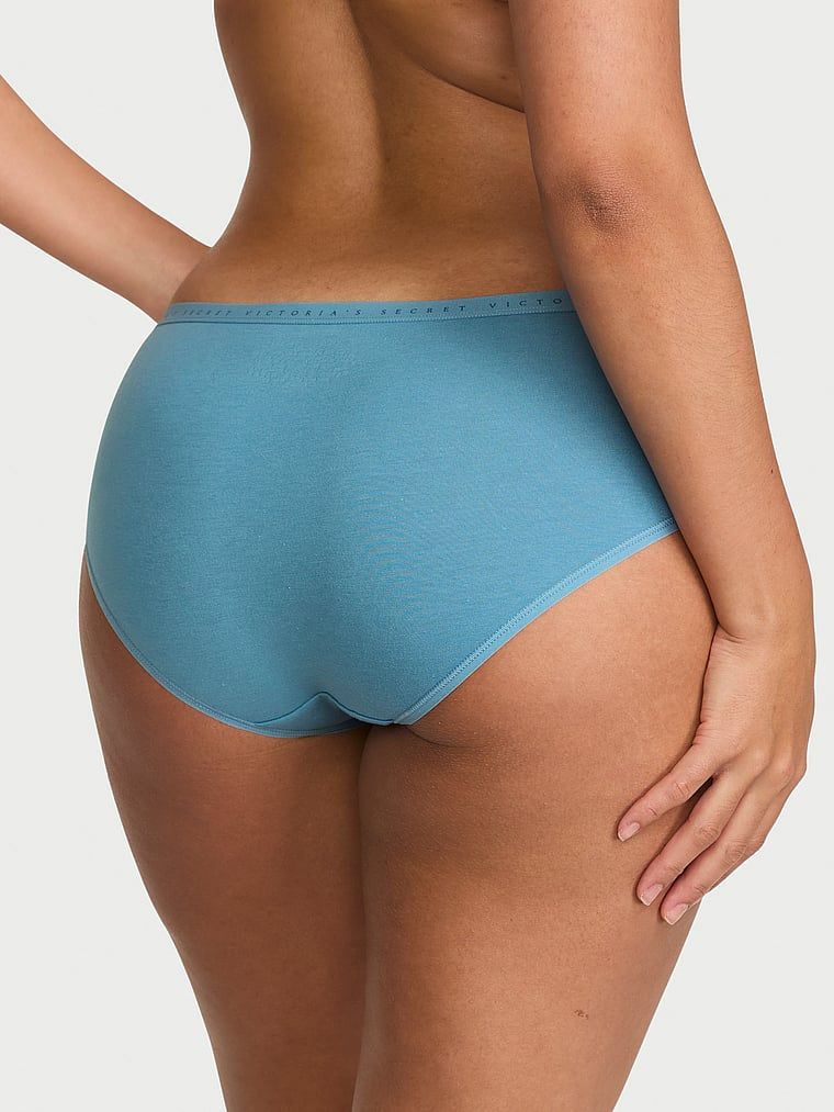 Hiphugger pamučne gaćice. Proizvod je plave boje i dolazi iz Victoria's Secret kolekcije.