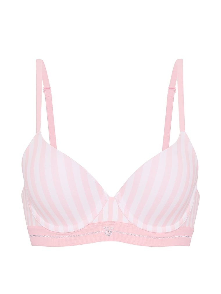 Push-up pamučni grudnjak Perfect Shape Signature Shine. Proizvod ima uzorkovane boje i dolazi iz kolekcije majica.