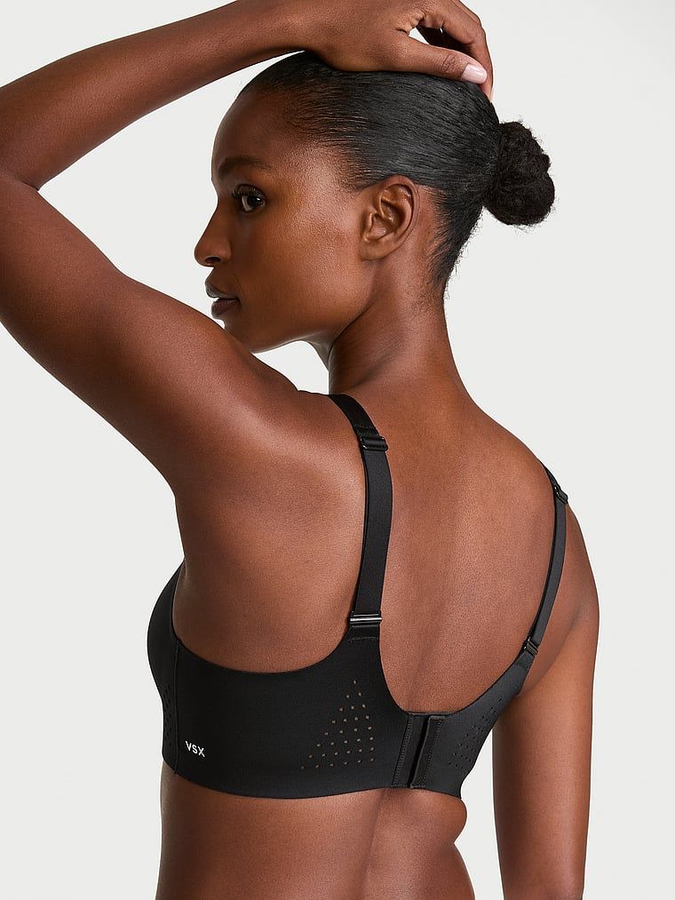 VSX Featherweight Max GlossyTech Maximum Support sportski grudnjak. Proizvod je crne boje i dolazi iz VSX kolekcije.