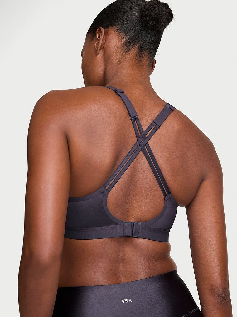VSX Angel GlossyTech sportski grudnjak. Proizvod je sive boje i dolazi iz VSX kolekcije.