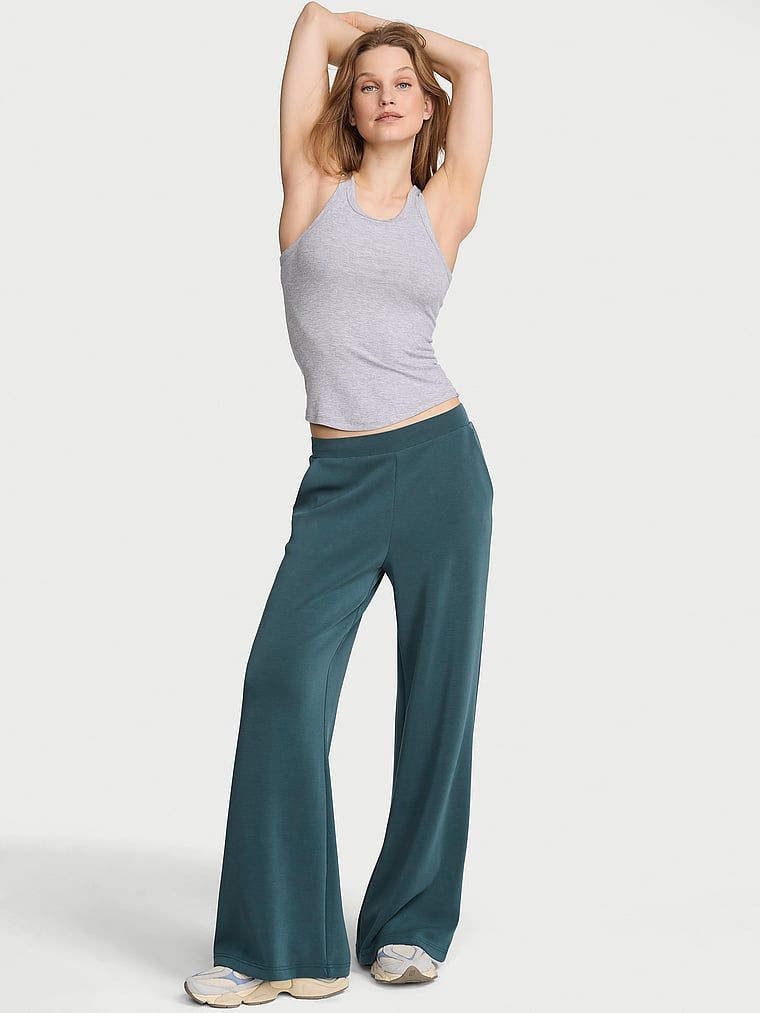 VSX Featherweight Knit hlače širokih nogavica od rebrastog pletiva