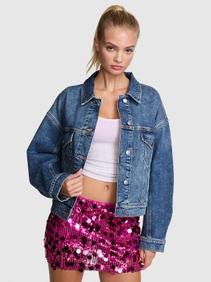 PINK Traper jakna boyfriend kroja Denim by PINK