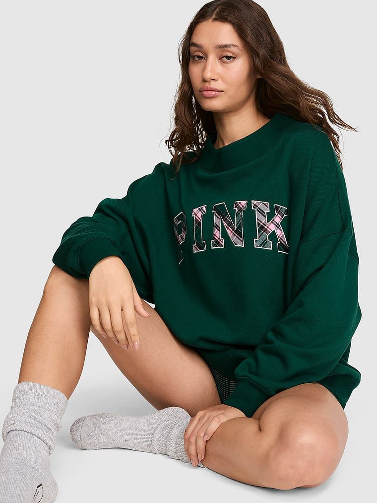 Oversized dukserica Campus Fleece s visokim ovratnikom