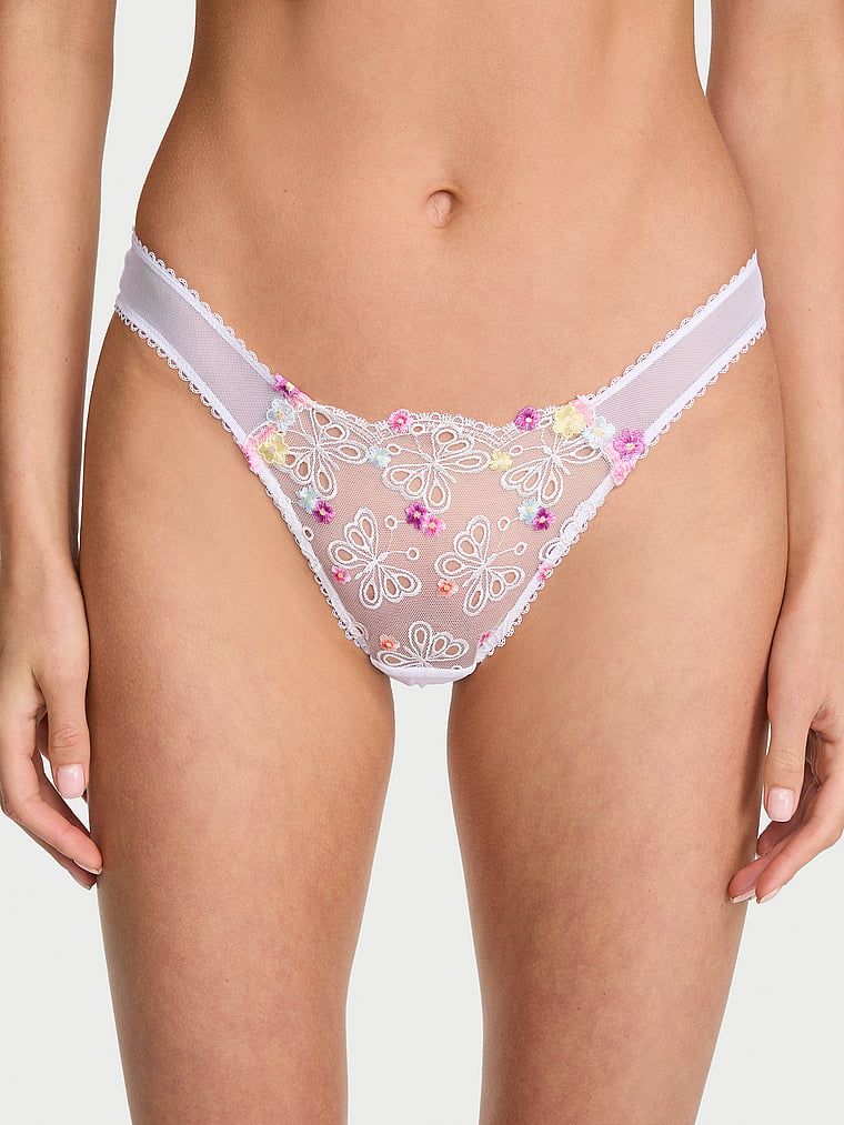 Dream Angels Brazilske gaćice s izvezenim leptirima