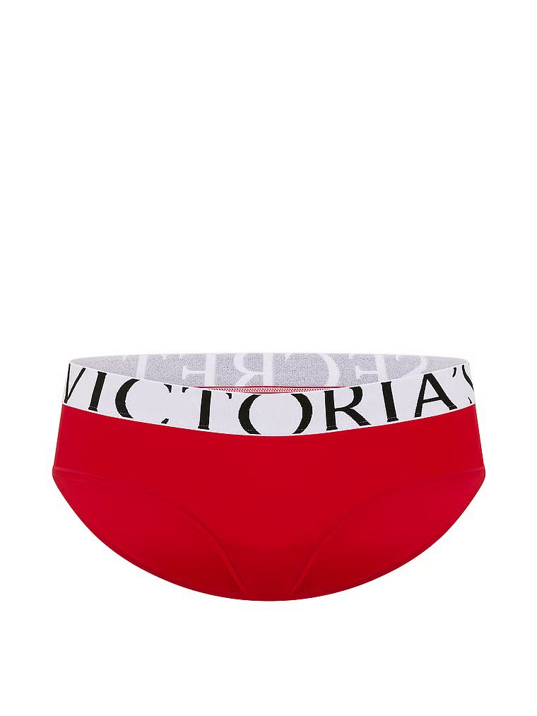 Gaćice s logom Cool Hiphuggera. Proizvod je crvene boje i dolazi iz Victoria's Secret kolekcije.