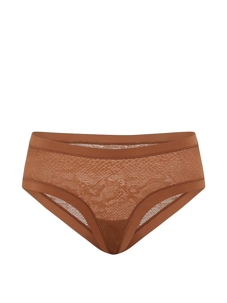Nevidljive zmijske mrežaste gaćice. Proizvod je smeđe boje i dolazi iz No-Show kolekcije.
