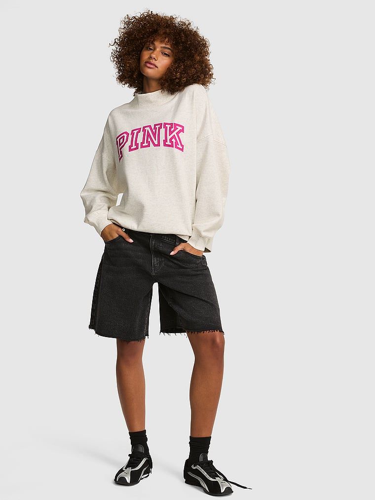 Oversized dukserica s poluvratom Campus Fleece