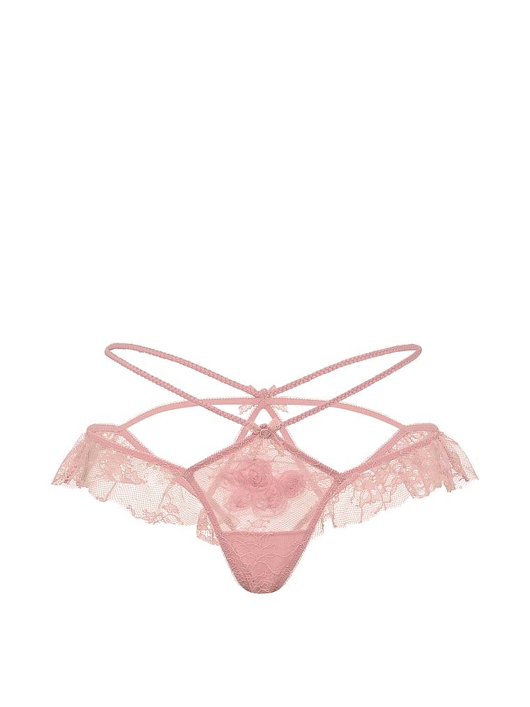 Rosette Reverie gaćice otvorenih leđa. Proizvod je ružičaste boje i dolazi iz kolekcije Dream Angels.