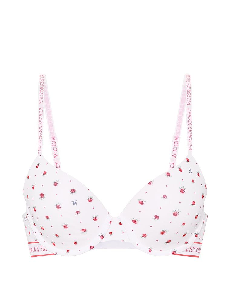 Push-up pamučni grudnjak Perfect Shape. Proizvod je cvjetne boje i dolazi iz kolekcije majica.