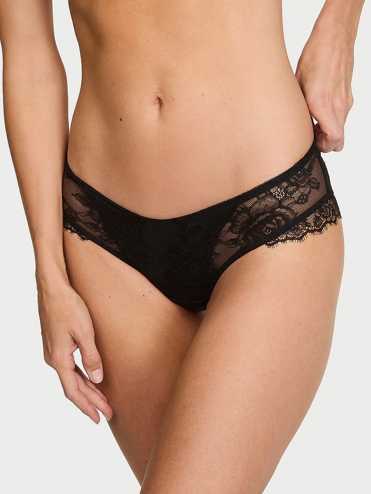 Very Sexy Cheeky gaćice s prekrivačem od čipke s motivom ruže