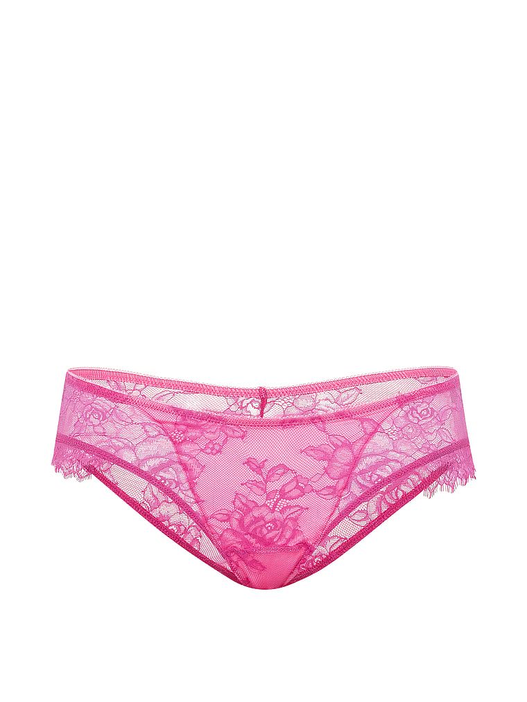 Nanesite Cheeky čipkaste gaćice. Proizvod je ružičaste boje i dolazi iz kolekcije Very Sexy.