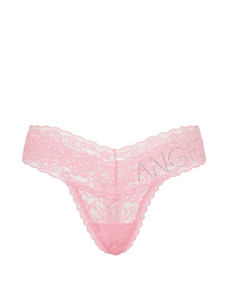 Lacie Sparkle čipkaste tange s šljokicama. Proizvod je ružičaste boje i dolazi iz Lacie kolekcije.