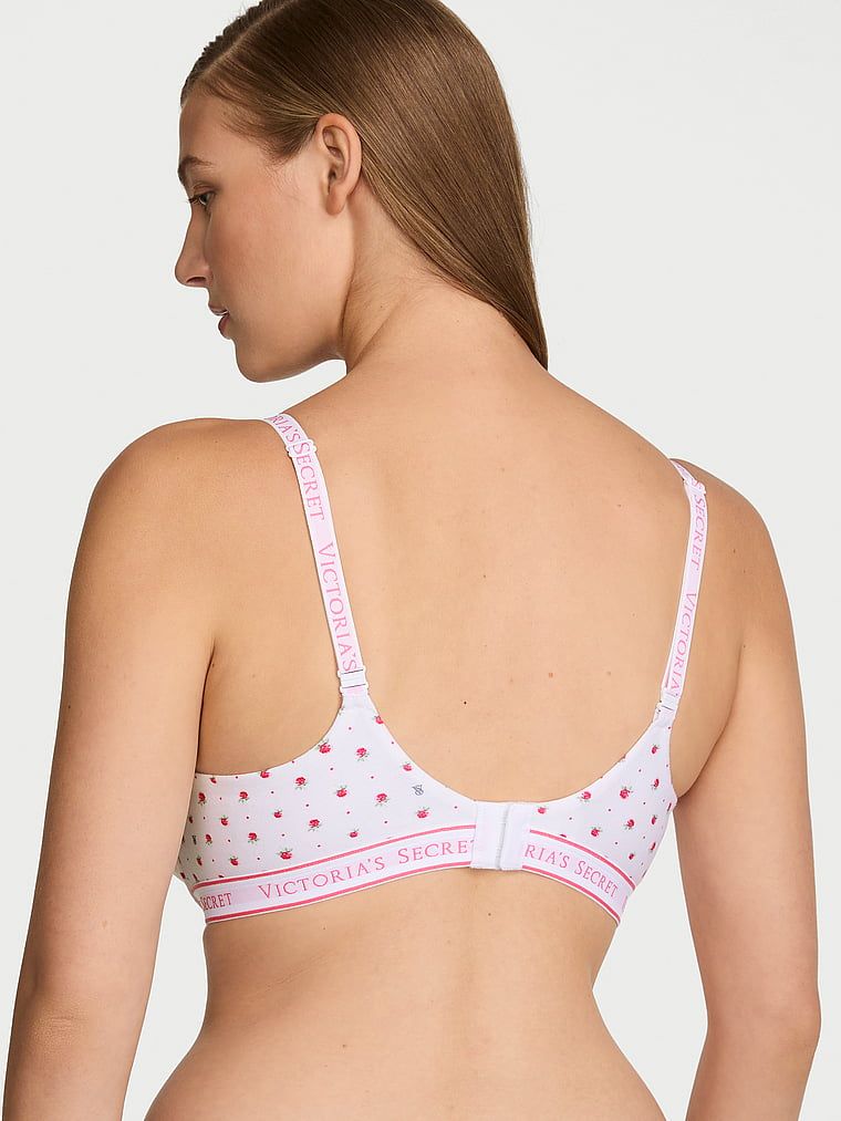 Push-up pamučni grudnjak Perfect Shape. Proizvod je cvjetne boje i dolazi iz kolekcije majica.