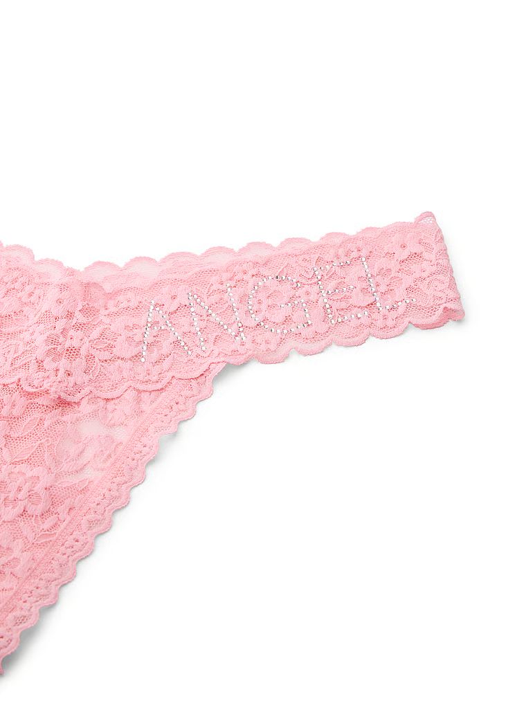 Lacie Sparkle čipkaste tange s šljokicama. Proizvod je ružičaste boje i dolazi iz Lacie kolekcije.