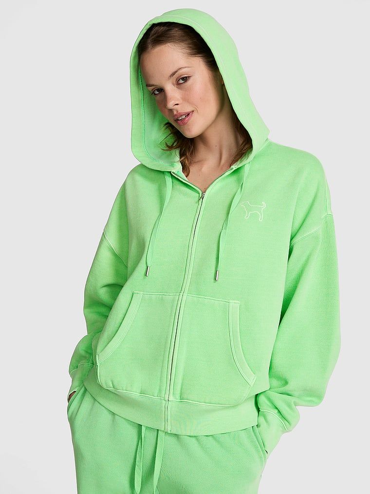 PINK Hoodie s patentnim zatvaračem Campus Fleece