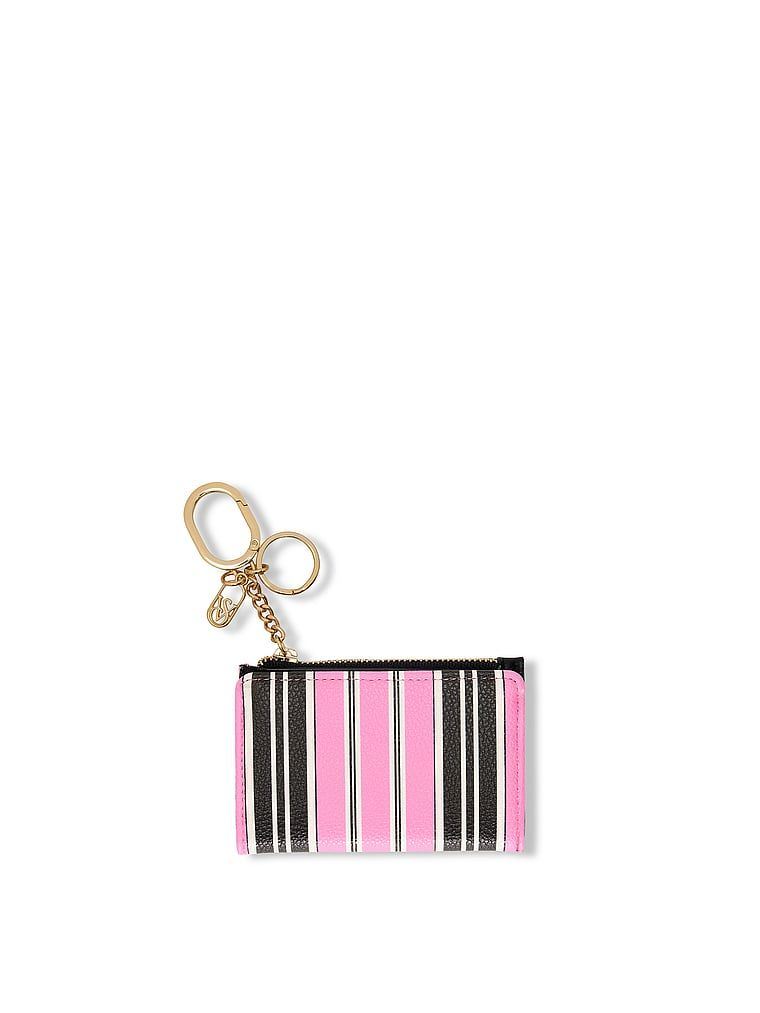 Pink and Black Stripe Etui za kartice
