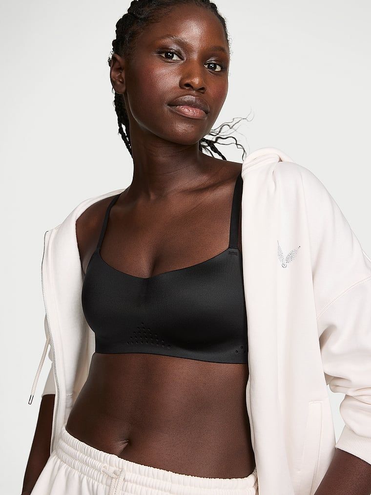 Sportski grudnjak izrađen od sjajnog VSX Featherweight Light GlossyTech materijala. Proizvod je crn i dolazi iz VSX kolekcije.