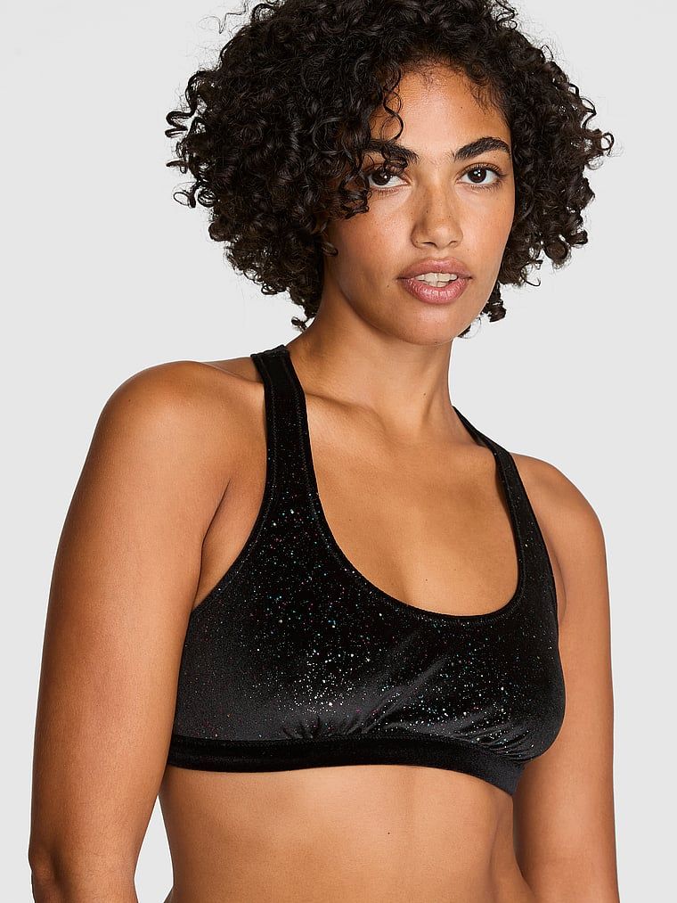 PINK Nepodstavljeni bralette s racerback leđima Plush Touch