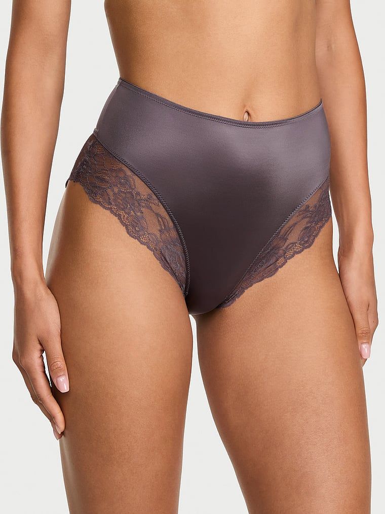 Gaćice s visokim strukom i čipkom Smooth Lace-Trim. Proizvod je sive boje i dolazi iz kolekcije Very Sexy.