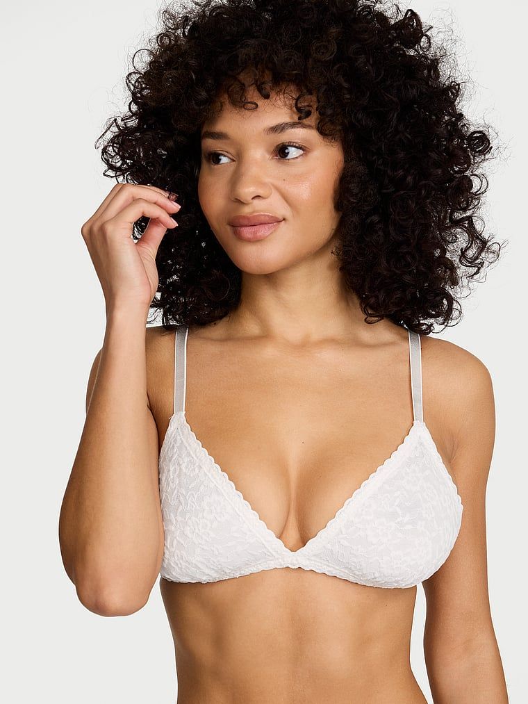 Victoria's Secret Čipkasti nepodstavljeni trokutasti bralette grudnjak