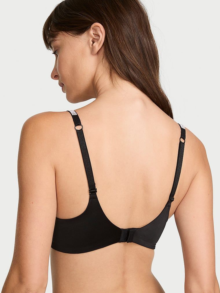 Push-up grudnjak bez žice So Obsessed Shine naramenica. Proizvod je crne boje i dolazi iz kolekcije Very Sexy.