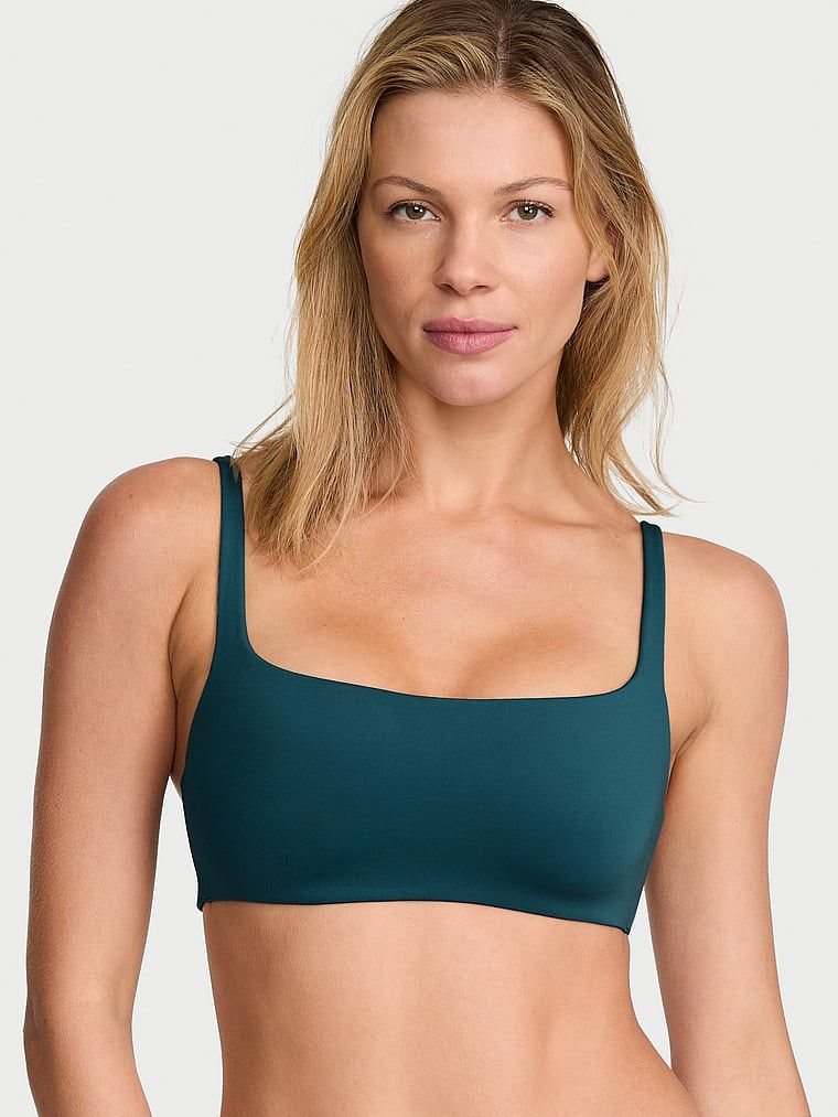 Luxe Contour Scoop grudnjak s blagim podstavljenjem. Proizvod je plave boje i dolazi iz kolekcije Body by Victoria.
