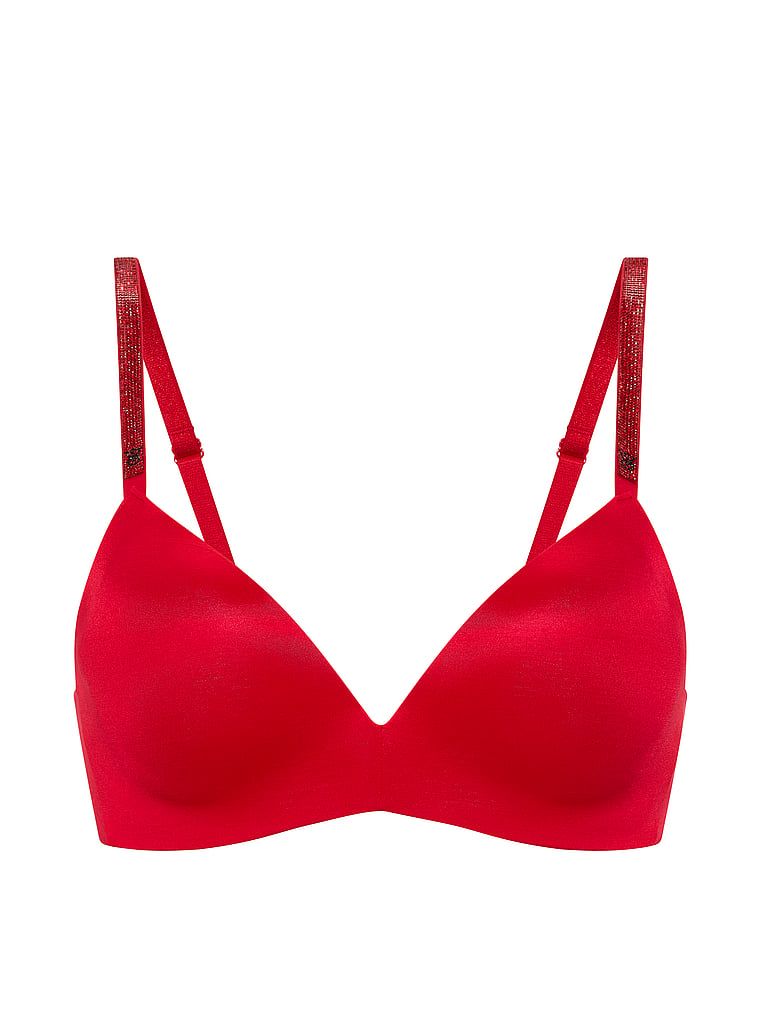 Push-up grudnjak bez žice So Obsessed Shine naramenica. Proizvod je crvene boje i dolazi iz kolekcije Very Sexy.