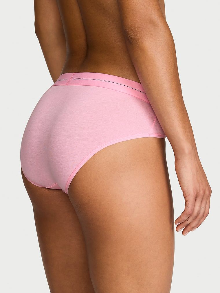 Shine Logo Hiphugger pamučne gaćice. Proizvod je ružičaste boje i dolazi iz Cotton kolekcije.