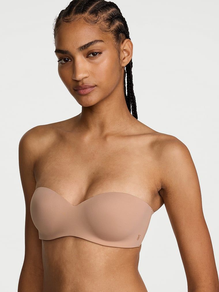 Invisible by Victoria's Secret Lagano podstavljeni grudnjak bez naramenica srcolikog izreza