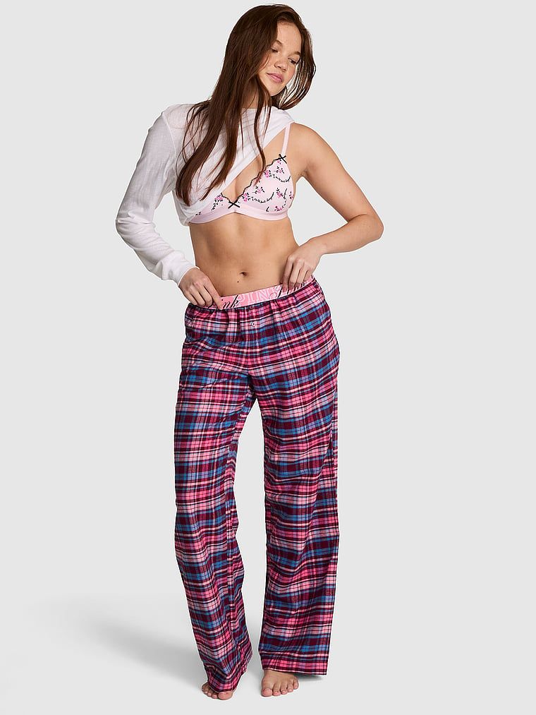 Flanelske pidžama hlače Favorite od 100% pamuka