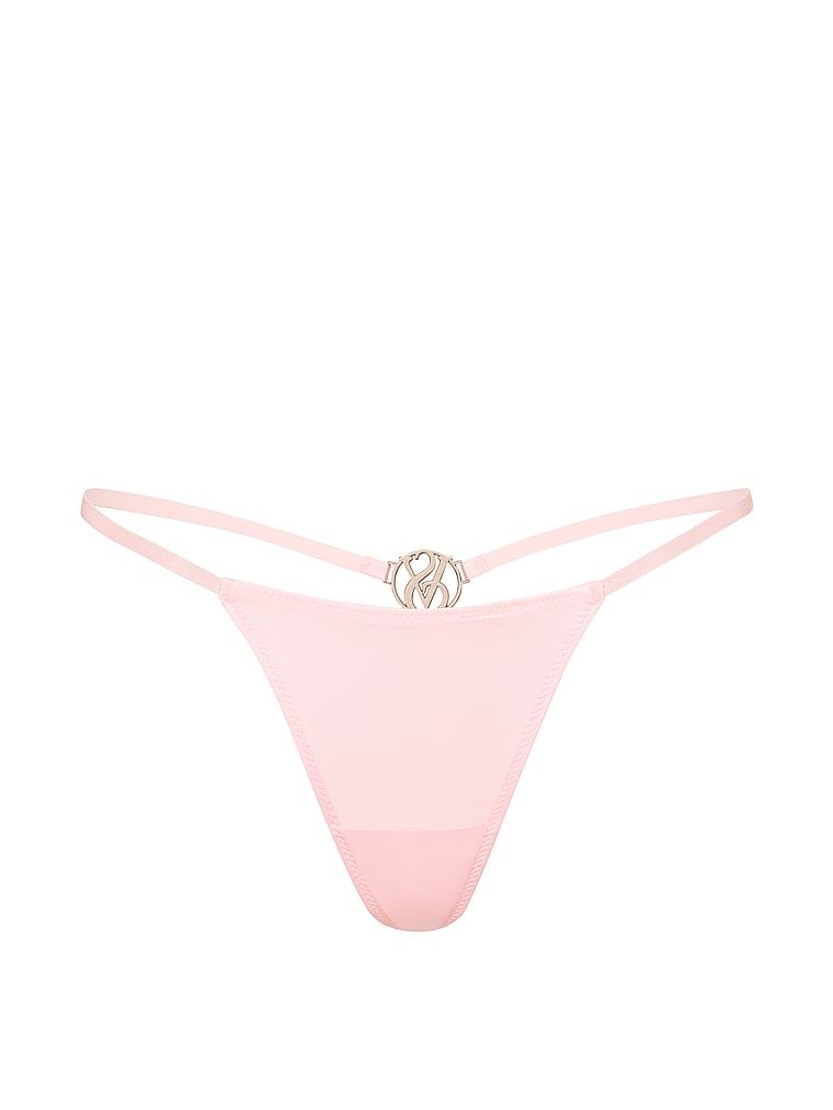 Tange s sjajnim monogramom na leđima. Proizvod je ružičaste boje i dolazi iz kolekcije Very Sexy.