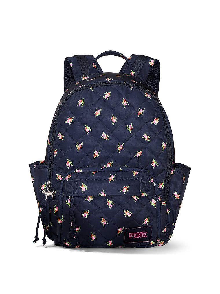 PINK Prošiveni puffer ruksak