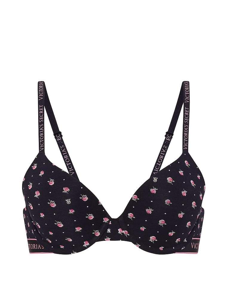 Push-up pamučni grudnjak Perfect Shape. Proizvod je cvjetne boje i dolazi iz kolekcije majica.