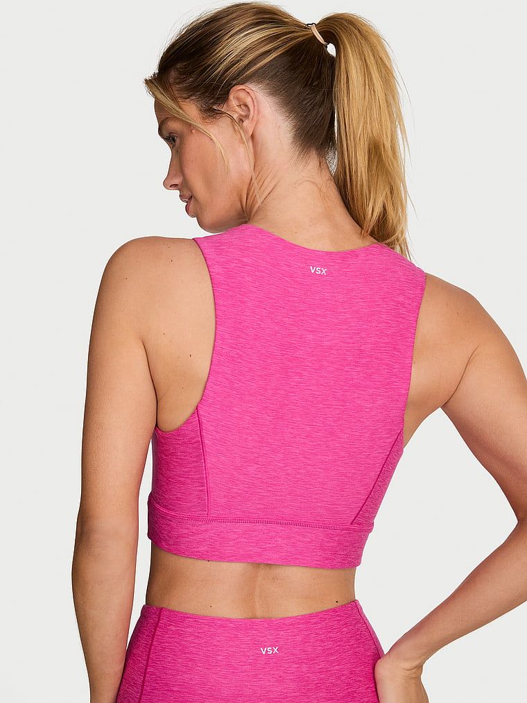 VSX New Essential sportski grudnjak s gornjim dijelom. Proizvod ima uzorkovane boje i dolazi iz VSX kolekcije.