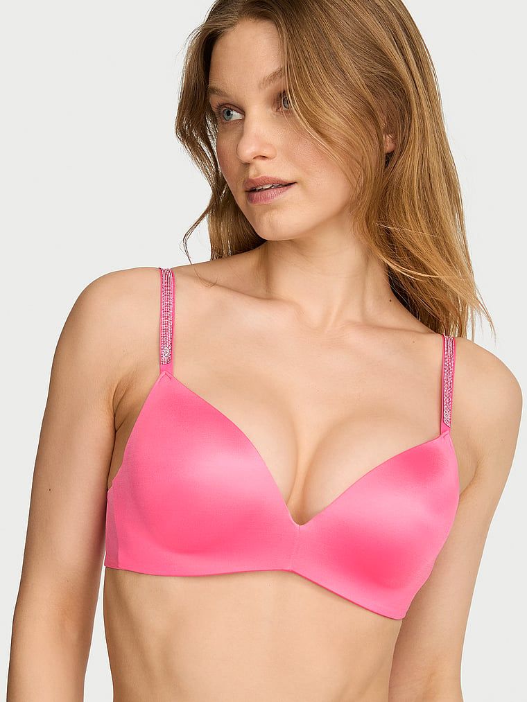 Very Sexy So Obsessed bežični push-up grudnjak sa sjajnim naramenicama