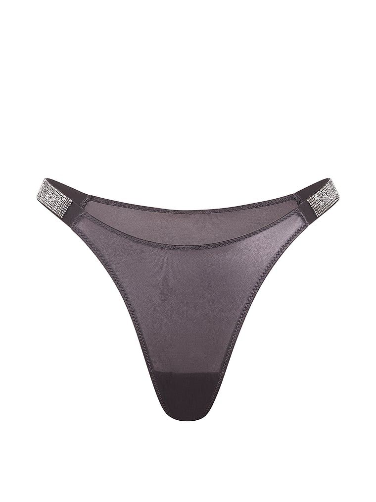 Brazilske čipkaste gaćice s Shine Strap brazilskim prugama. Proizvod je sive boje i dolazi iz kolekcije Very Sexy.