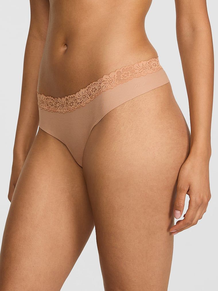 PINK Pamučne tanga gaćice nevidljive ispod odjeće