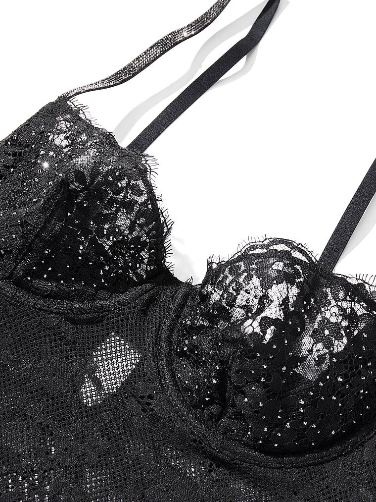 Twinkle Lace set za spavanje. Proizvod je crne boje i dolazi iz kolekcije Dream Angels.