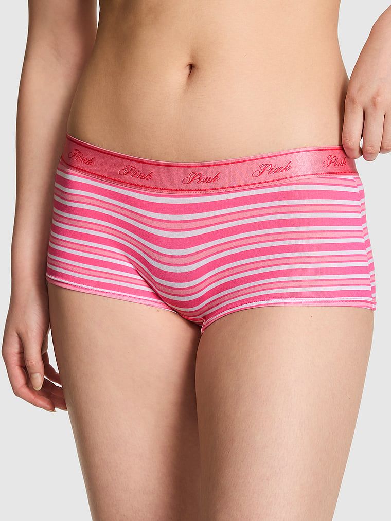 Pamučne gaćice Boyshort s logotipom