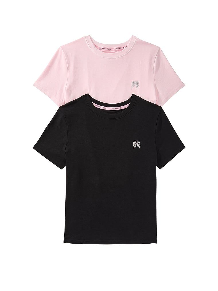 Angel Essentials Pakiranje od 2 pamučne rastezljive majice kratkih rukava Perfect Tees