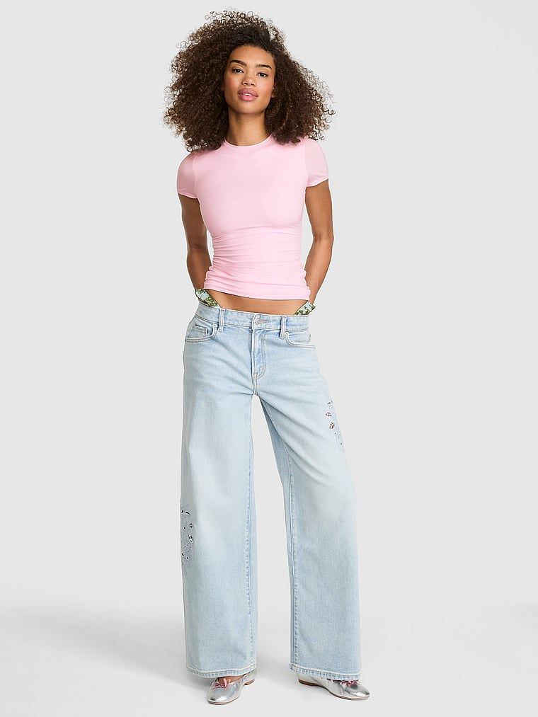 PINK Majica kratkih rukava PINK Base Stretch