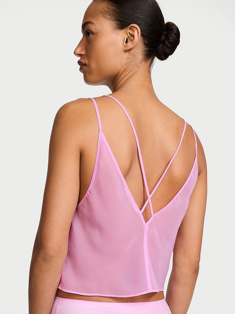 Šifonski gornji dio za spavanje. Proizvod je ružičaste boje i dolazi iz Victoria's Secret kolekcije.