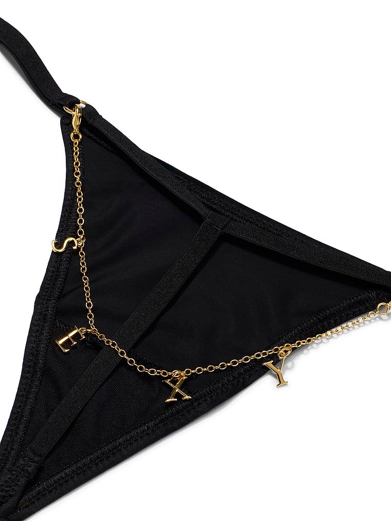 Tanga s lančićem na leđima Charm. Proizvod je crn i dolazi iz kolekcije Very Sexy.